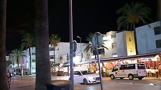 Sexy teen blonde gets ready to party in a nightclub