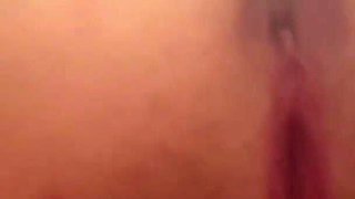 Reverse Cowgirl Riding Cock Makes Her Pussy Horny and Sensitive for Playing My Cock on Pink Vigina