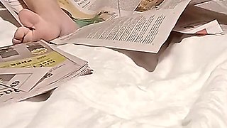 Elianna Gets Wet with Newspaper - Custom Vid