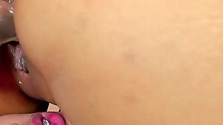 Horny Lesbians Get Fucked by a Big Dildo While Showing off Their Sexy Feet