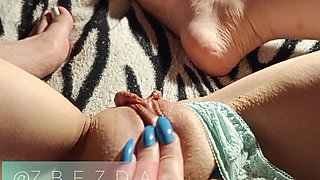 I play with my pussy and cum on camera moaning