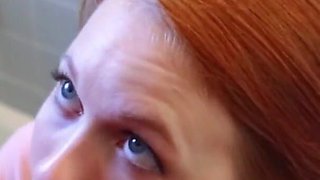 Ginger teeny bopper gets stuffed with monster cock