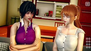 Beautiful japanese, 3d animation, you slut