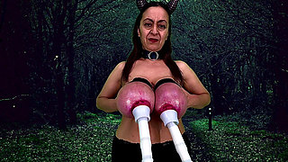 Tit Milking and Whipping Lipstick Areola