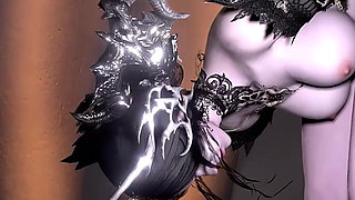 3D Perfect Asian Whore Wearing Cosplay Dress Got Fucked so Hard