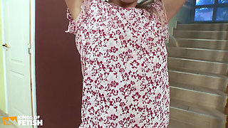 Blonde Teen Gets Her Bush Licked and Pounded in Different Positions by a Horny Guy