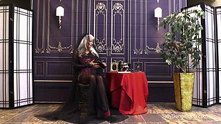 Sally D'Angelo's Mature Blonde Lingerie Sparks Ultra Passion