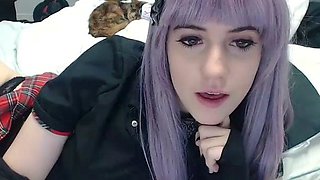 Curly Blonde Teen Records Solo Dildo Masturbation More at