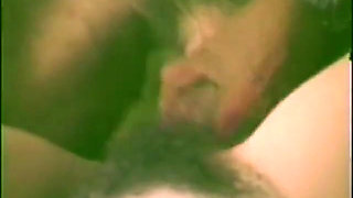 Skinny chick fucks hard with two oldscool guys