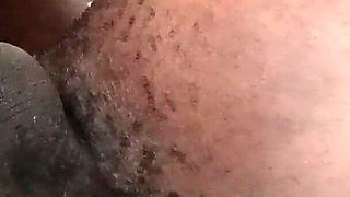 Ebony Ass Girl Next Door with Creamy Pussy Riding Raw Black Dick.