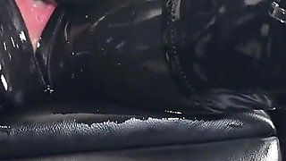 Two Alien Dommes Using Their Newly Transformed Alien Rubber Doll Slut