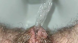 Piss From Hairy Pussy