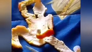 Funny Technologya Masturbation Sex With Orange peel By -SNAPCHAT143