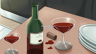 One Bottle of Wine Later - Our First Date Turned Steamy ( Hentai )