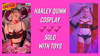 HARLEY loves HARLEY💕Ava Crush as Harley Quinn Cosplay-Solo Fuck