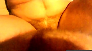 Amateur Creampie with a Hairy Granny