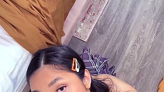 Beautiful half asian stepsister POV fuck