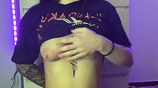 Small titted brunette amateur anal nailed at home