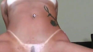 White willing pussy gets pushed all the way up her ass