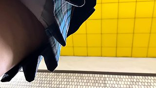 Amateur upskirt riding