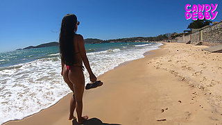 Walking on the beach