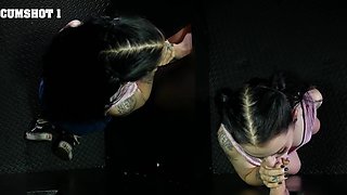 The hottest Lily Thot's blowjob action