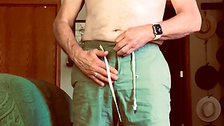 Getting naked and stroking BWC