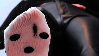 Close up cock jerking solo