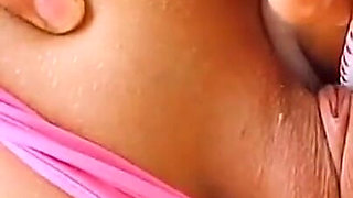 Busty Latina Brunette POV Pussy Flashing and Baseball Insertion