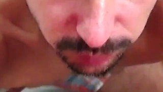 Stepsister Seduced Step Brother for Sex. He Cum on Her Bush!