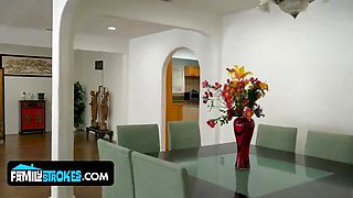 Stepmom Seduces Stepson For Threesome With Hot Teen - Big Cock Fucking & Blowjob