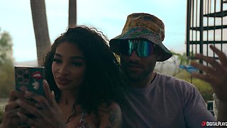 Jennie Rose's Wild Frenzy in a Poolside Scene