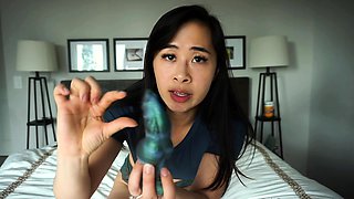 Pregnant asian milfs toy masturbation