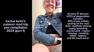 Summer Road Trip Pee Compilation Part 1