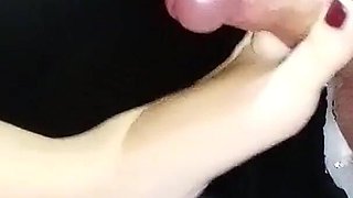 Hard Footjob and Cumshot