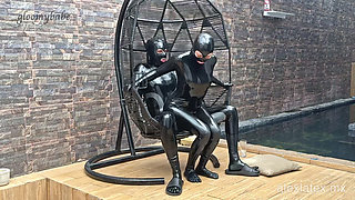 Summer of submission T2, sex in the pool! - Alex Latex