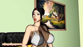 Desi Indian Aunty Cheating With Stranger - Big Natural Tits Creampie Hardcore Sex in Hindi