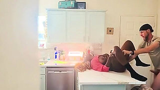 StepSon catches his ebony busty mom fucking the white neighbor.