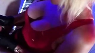 Blonde Natasha Marley with big boob
