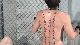 The Mistress Ties the Food with Rope and Makes the Slave Jump to Get It with His Mouth