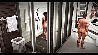 The Blissful Simmers _sims Evelyn and Eros Have Steamy Hot Sex in Bathtub