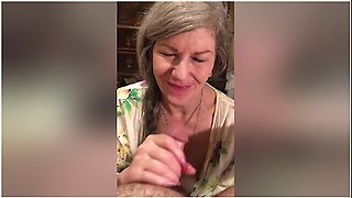 Amateur Milf Gilf With Red Lipstick Gives Sensual Slow Delicious Pov Cim Swallow Blowjob!