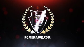 Ebony horny couple Hard sex