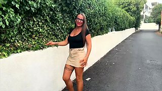 French Girl Mila And Her HUGE TITS Come Back In Front Of