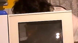 Wife gets seduced by husband and get fucked on the kitchen floor