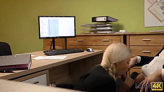 Loan4k. blue-eyed blonde lovelies needs fresh car so spreads her feet