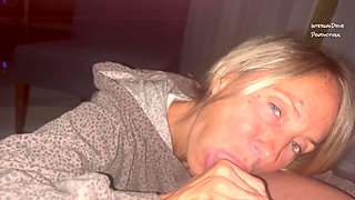 POV Blowjob with Cum for My Fans to Cum with.