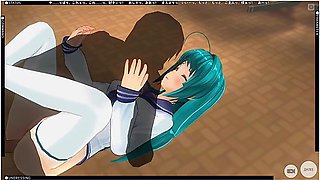 First-time anal for a shy schoolgirl in a 3D hentai scene