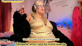 Steaming Hot JOI with Brazilian MILF BBW Goddess in Gold