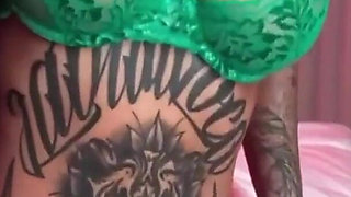 Busty Tattooed MILF Secretly Sucks Ex Boyfriend